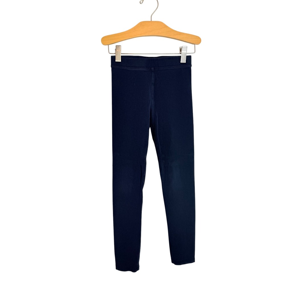 Crewcuts J.Crew Girls Navy Blue Solid Cotton Stretch Leggings Size 6-7